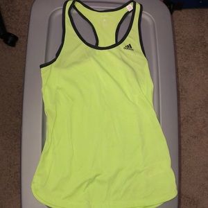 Adidas racer back neon tank